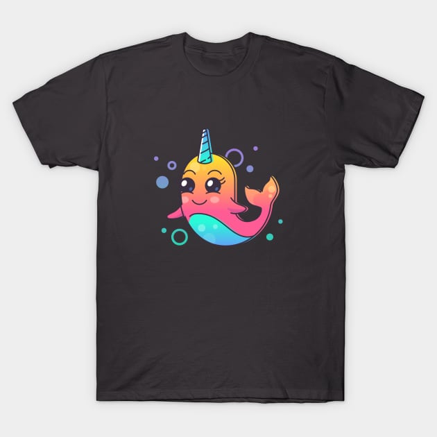 Cute Narwhal T-Shirt by LR_Collections